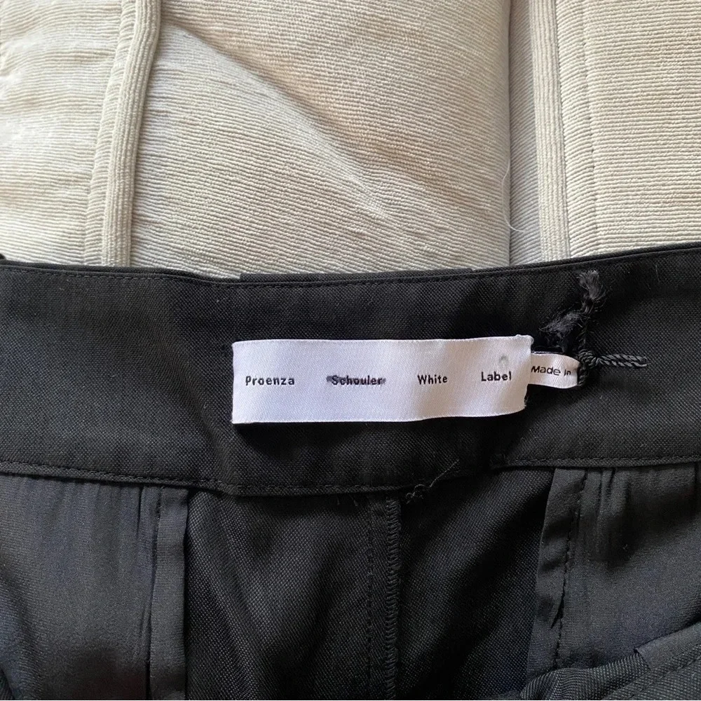 Proenza Schoeler White Label High-Rise Straight Trousers in Black Size 12 - Picture 7 of 13